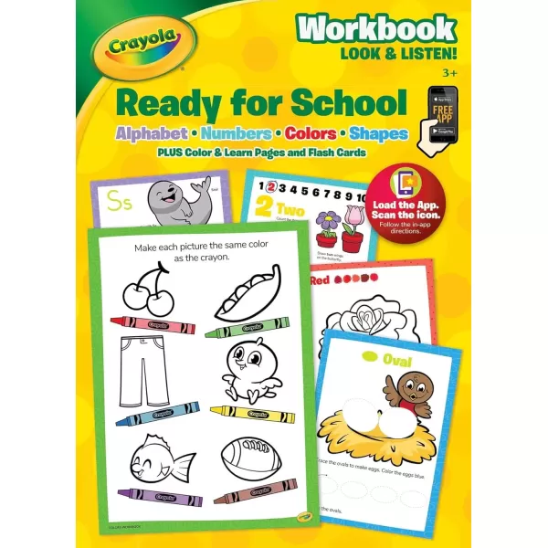 imageCrayola Ready for School Workbook Look ampamp Listen