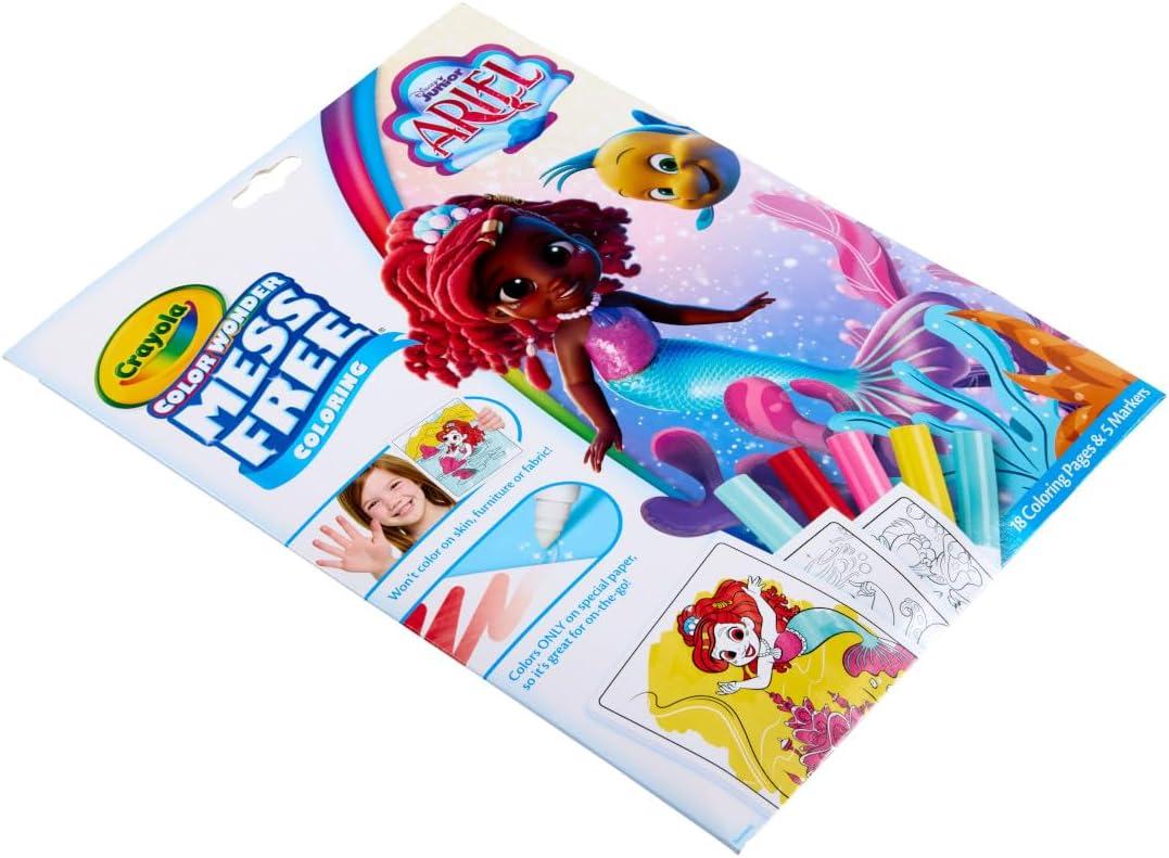 imageCrayola Color Wonder Disney Junior Ariel Mess Free Coloring Pages Gift for Toddlers Travel Activity Disney Coloring Ages 3