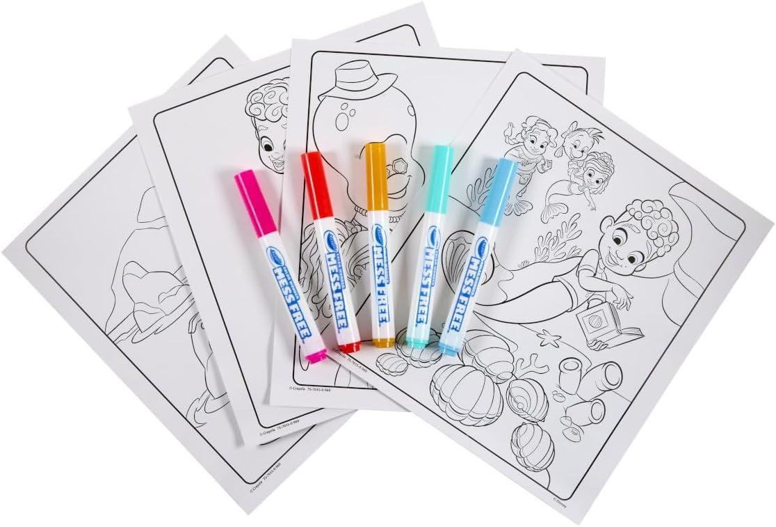 imageCrayola Color Wonder Disney Junior Ariel Mess Free Coloring Pages Gift for Toddlers Travel Activity Disney Coloring Ages 3