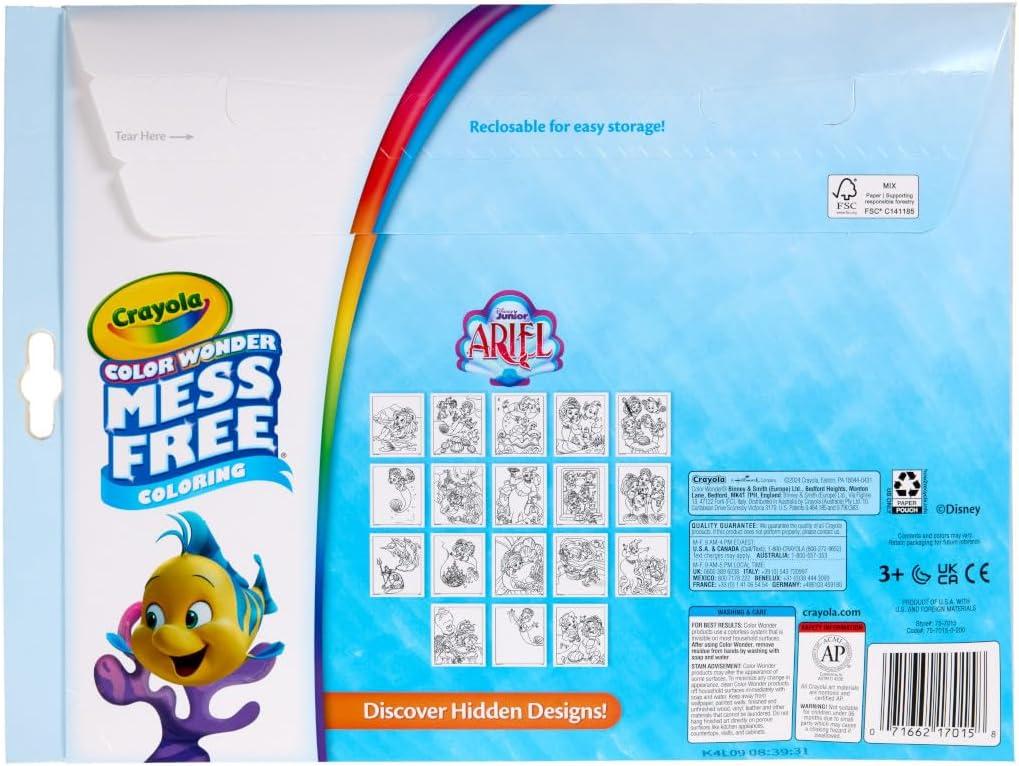 imageCrayola Color Wonder Disney Junior Ariel Mess Free Coloring Pages Gift for Toddlers Travel Activity Disney Coloring Ages 3