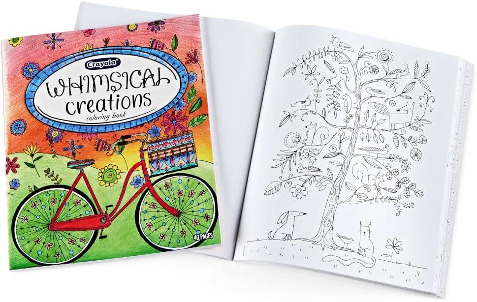 Crayola Whimsical Creations Coloring Book for Adults (40pgs), Adult ...