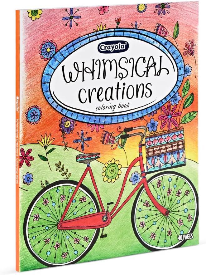 Crayola Whimsical Creations Coloring Book for Adults (40pgs), Adult ...