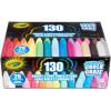 imageCrayola Washable Chalk Collection 130 AntiRoll Chalk Sticks Bulk Sidewalk Chalk Outdoor Chalk for Kids Outdoor Toys for Kids130 count