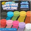 imageCrayola Washable Chalk Collection 130 AntiRoll Chalk Sticks Bulk Sidewalk Chalk Outdoor Chalk for Kids Outdoor Toys for KidsSuper Chalk