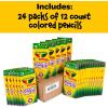 imageCrayola Bulk Colored Pencils for Kids 24pk Back to School Supplies For Teachers Teacher Classroom Must Haves 12 Colors Amazon ExclusiveStandard Packaging