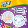 imageCrayola Clicks Retractable Markers 10ct Washable Markers for Kids Click Markers School Supplies for Kids Gifts Ages 5Bright  Bold