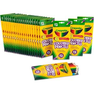 imageCrayola Bulk Colored Pencils for Kids 24pk Back to School Supplies For Teachers Teacher Classroom Must Haves 12 Colors Amazon ExclusiveStandard Packaging