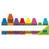 imageEureka Crayola Crayons Tented Nameplates for Student Desks 95quot x 65quot 36 Pieces