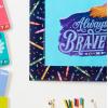 imageEureka Crayola Inspirational Words Decorative Classroom and Bulletin Board Trim for Teachers 225quot Wide 12 Strips for 37 Total Feet214 x 37 Strips