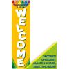 imageEureka Crayola Welcome Vertical Classroom Banner for Teachers 12quot x 45quot