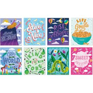 imageEureka Crayola Colors of Kindness Mini Classroom Poster Set for Teachers 11quot x 14quot 8 PiecesCrayola