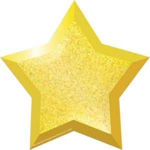imageEureka Crayola Crayons Paper CutOut Classroom Decorations for Teachers 36 PiecesGold Star