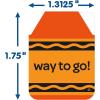 imageEureka Crayola Crayons Extra Large Stickers for Kids and Teachers Multicolor 36 Pieces1516 x 134