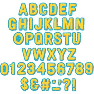 imageEureka Crayola Letter Number Punctuation Mark and Symbol Classroom Decorations for Teachers 4quot H 178 Pieces BlueSeas the Day