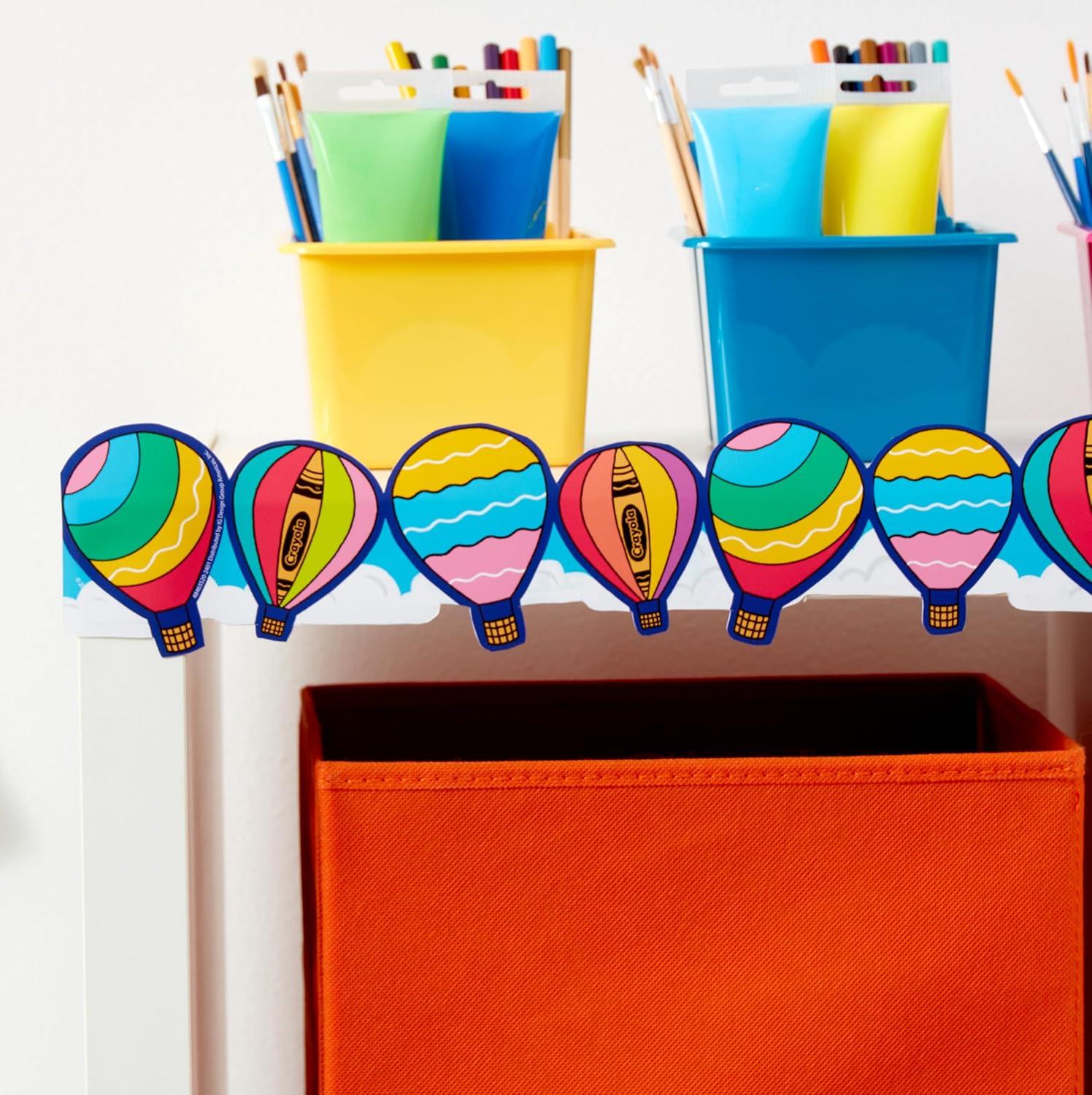 imageEureka Crayola Colors of Kindness Extra Wide Decorative Classroom and Bulletin Board Trim for Teachers 325quot Wide 12 Strips for 37 Total Feet