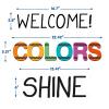imageEureka Crayola Let Your Colors Shine Classroom Bulletin Board Set for Teachers 24 Pieces