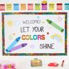 imageEureka Crayola Let Your Colors Shine Classroom Bulletin Board Set for Teachers 24 Pieces