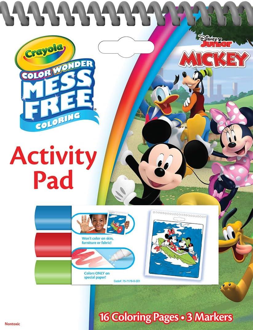 imageCrayola Disney Color Wonder Bundle 3 Pack Mess Free Activity Pads ampamp Markers Toddler Coloring Disney Gift for Kids 3