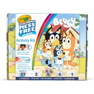 imageCrayola Color ampamp Erase Bluey Puzzle Set 12 Color in Puzzle Pieces Reusable Double Sided Kids Puzzle Bluey Gift for Kids 3Bluey Activity Set