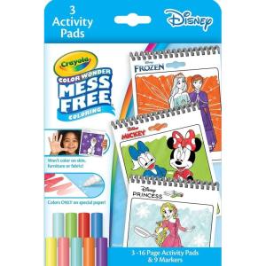 imageCrayola Disney Color Wonder Bundle 3 Pack Mess Free Activity Pads ampamp Markers Toddler Coloring Disney Gift for Kids 3