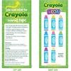 imageCrayola Shaped Neon Antibacterial Bandages for Kids 100 CT  Adhesive Bandages for Minor Cuts Scrapes ampamp Burns Great Stocking Stuffer or White Elephant Gift