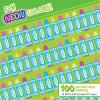 imageCrayola Shaped Neon Antibacterial Bandages for Kids 100 CT  Adhesive Bandages for Minor Cuts Scrapes ampamp Burns Great Stocking Stuffer or White Elephant Gift