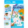 imageCrayola Color Wonder Mess Free Fingerpaint ampamp Stamper Kit Safari Stamps for Kids Color Reveal Ink Toddler Activity Gifts 3Fingerpaint  Stamper Kit