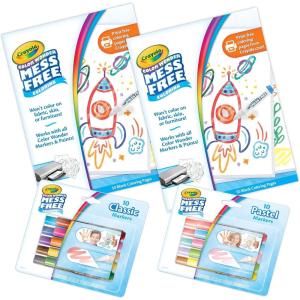 imageCrayola Color Wonder Mess Free Fingerpaint ampamp Stamper Kit Safari Stamps for Kids Color Reveal Ink Toddler Activity Gifts 3Coloring Kit