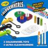 imageCrayola Colourwhirls Battle Arena Set Includes 4 String Launch Gyro Spinning Top Art Toys 4 Washable Markers Toys ampamp Games for Kids Ages 6Multpack