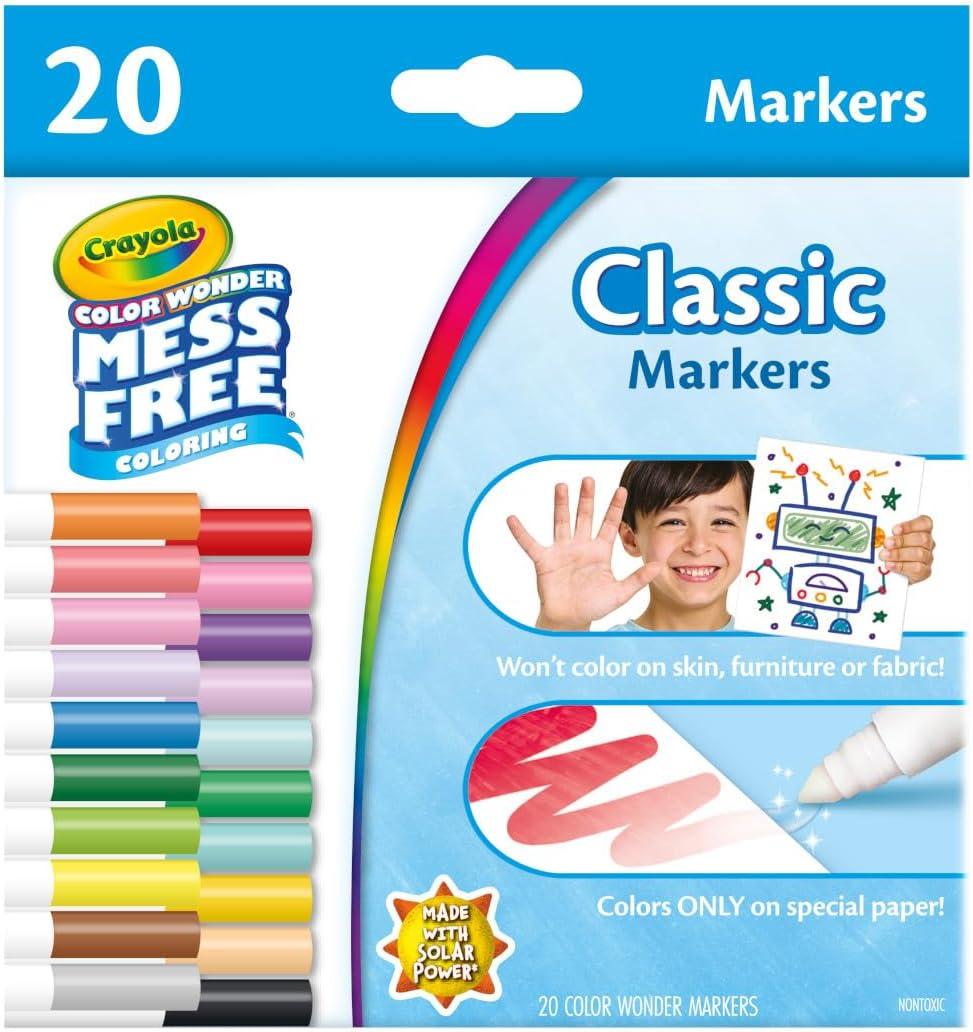 imageCrayola Color Wonder Mess Free Coloring Pages 50ct Create Your Own Coloring Pages Blank Color Wonder Refill Toddler Stocking Stuffer 3Markers