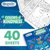 imageCrayola Colors of Kindness Adult Coloring Book 40pgs Adult Coloring Pages Stress Relief Activity Gift for Teens ampamp Adults 9Colors of Kindness