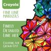 imageCrayola Fine Line Markers For Adults 40 Count Skinny Markers For Adult Coloring Books Thin Markers Gift for Teens Amazon Exclusive