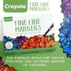 imageCrayola Fine Line Markers For Adults 40 Count Skinny Markers For Adult Coloring Books Thin Markers Gift for Teens Amazon Exclusive
