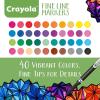 imageCrayola Fine Line Markers For Adults 40 Count Skinny Markers For Adult Coloring Books Thin Markers Gift for Teens Amazon Exclusive