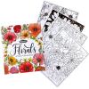 imageCrayola Floral Adult Coloring Book 40pgs Flower Adult Coloring Pages Stress Relief Activity Stocking Stuffer Gift for Teens ampamp Adults 9Florals