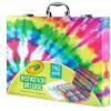 imageCrayola Inspiration Art Case Coloring Set  TieDye 140ct Art Set For Kids Kids Art Supplies Holiday Gift for Girls ampamp Boys Ages 5 6 7 Amazon ExclusiveTieDye