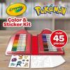 imageCrayola Pokmon Imagination Art Set 115pcs Kids Art Kit Coloring Supplies Pokemon Toys Pokemon Gift for Boys ampamp Girls Holiday GiftPikachu