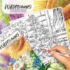 imageCrayola Tropical Garden Adult Coloring Book 40pgs Adult Coloring Pages Stress Relief Activity Gift for Teens ampamp Adults 9Wildflowers
