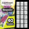 imageCrayola Tropical Garden Adult Coloring Book 40pgs Adult Coloring Pages Stress Relief Activity Gift for Teens ampamp Adults 9Wildflowers