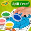 imageCrayola Washable Finger Paint Station Less Mess Finger Paints for Toddlers Sensory Toy Toddler Activity Holiday Gift for ToddlersSpill Proof Paint