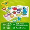 imageCrayola Washable Finger Paint Station Less Mess Finger Paints for Toddlers Sensory Toy Toddler Activity Holiday Gift for ToddlersSpill Proof Paint