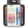 imageCrayola Brush ampamp Detail Dual Tip Marker Set 16 Markers 32 Colors Adult Coloring Markers Gifts for Teens ampamp AdultsBlending Markers
