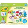 imageCrayola Washable Finger Paint Station Less Mess Finger Paints for Toddlers Sensory Toy Toddler Activity Holiday Gift for ToddlersSpill Proof Paint