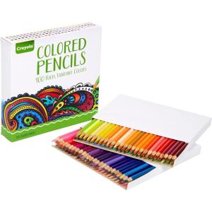 imageCrayola Adult Colored Pencil Set 100ct Premium Coloring Pencils For Adult Coloring Books Holiday Gifts for Teens ampamp Adults 12100 Count