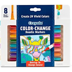 imageCrayola Dual Chisel Tip ampamp Brush Markers 12ct Markers for Adults Art Marker Set Coloring Supplies Gifts for Teens ampamp Adults8 Count Pack of 1