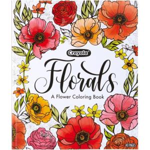 imageCrayola Floral Adult Coloring Book 40pgs Flower Adult Coloring Pages Stress Relief Activity Stocking Stuffer Gift for Teens ampamp Adults 9Florals