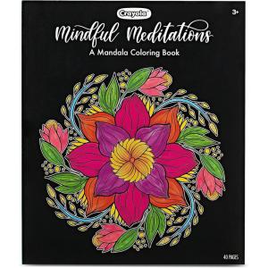 imageCrayola Floral Adult Coloring Book 40pgs Flower Adult Coloring Pages Stress Relief Activity Stocking Stuffer Gift for Teens ampamp Adults 9Mandala