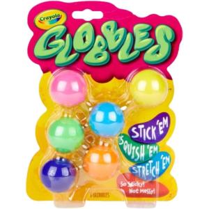 imageCrayola Globbles Fidget Toy 16ct Sticky Fidget Balls Squish Gift for Kids Sensory Toys for Stress Relief Stocking Stuffer for Kids6 Count Pack of 1