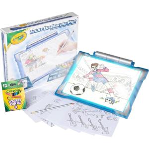 imageCrayola Light Up Tracing Pad  Pink Art Kit for Kids Kids Toys ampamp Games Light Box Holiday Gifts for Girls ampamp Boys 6 Amazon ExclusiveBlue