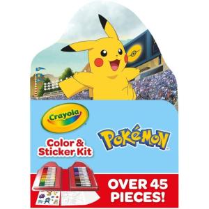 imageCrayola Pokmon Imagination Art Set 115pcs Kids Art Kit Coloring Supplies Pokemon Toys Pokemon Gift for Boys ampamp Girls Holiday GiftPikachu